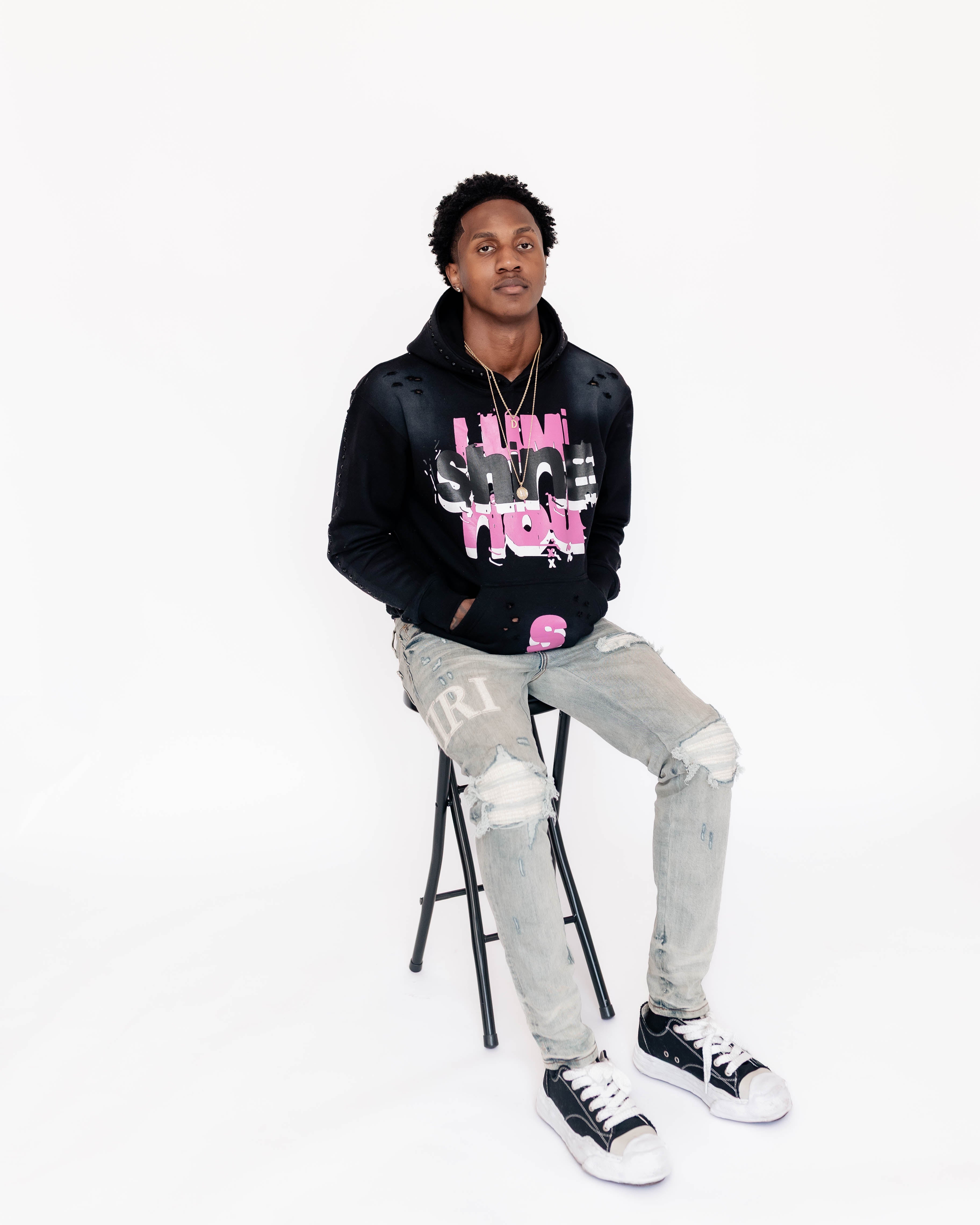 LS black hoodie