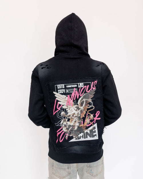 LS black hoodie